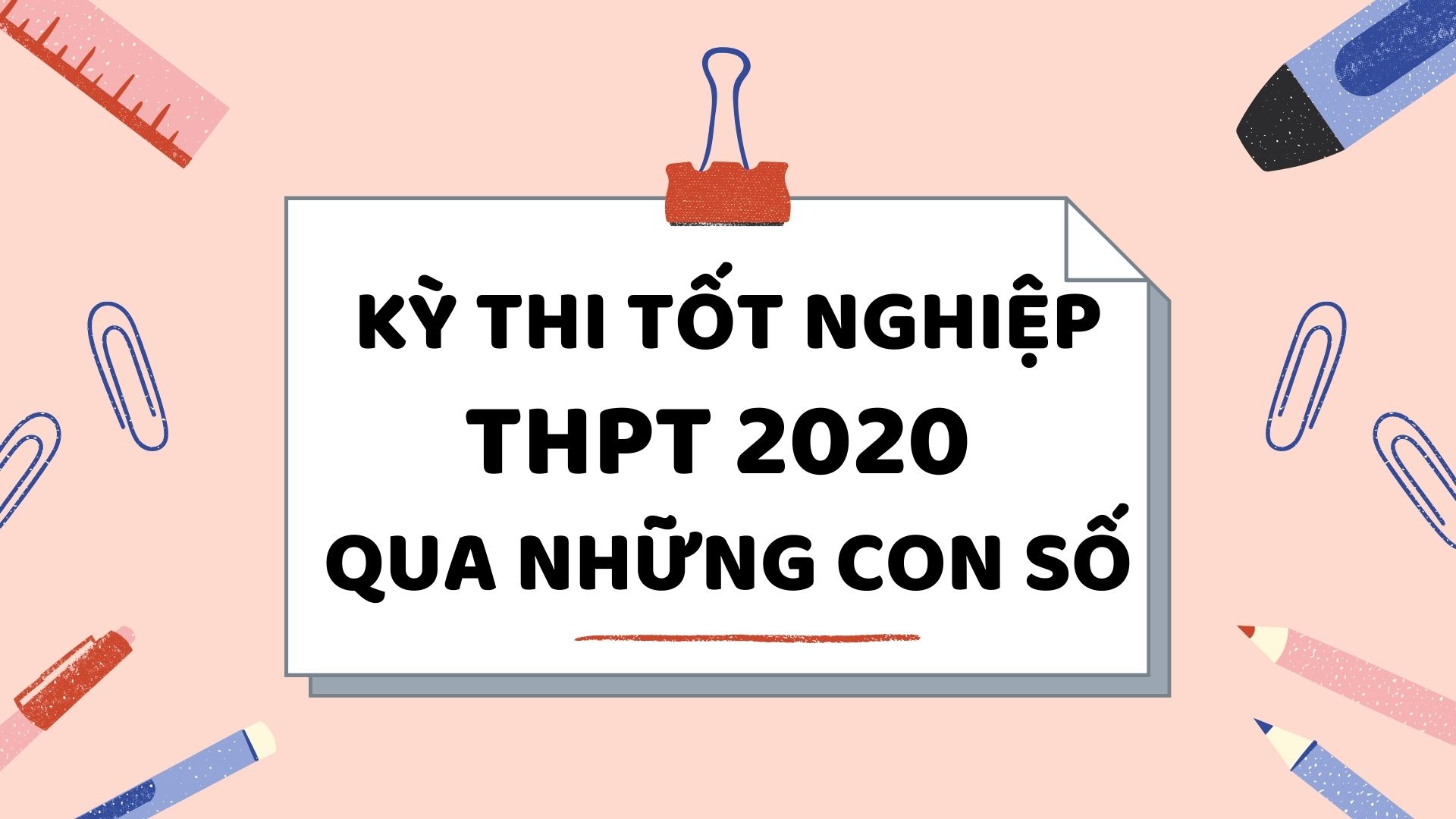 Những con số về Kỳ thi Tốt nghiệp THPT 2020